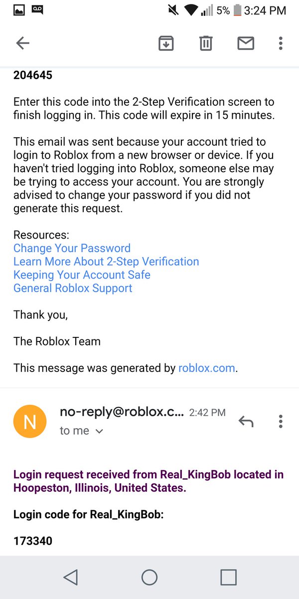 Real Kingbob On Twitter That Moment When Someone Changed My - roblox 2 step verification