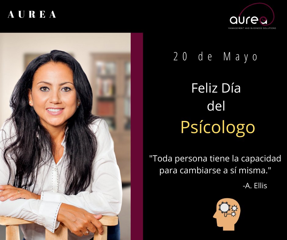AureaSolutions's tweet photo. Un reconocimiento para todos los psicólogos que día a día ayudan a más personas a reinventarse. #GenteDeÉxitoAurea #DiaDelPsicologo https://t.co/zxjiFnO568