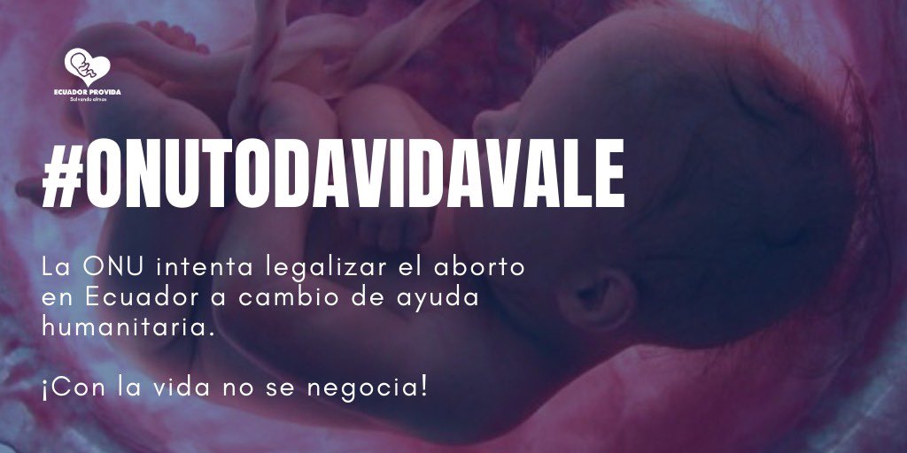 anagutier80's tweet photo. No permita el chantaje Sr Presidente @Lenin  @ONUecuador  #ONUTodaVidaVale https://t.co/yt1Zoe6HZZ