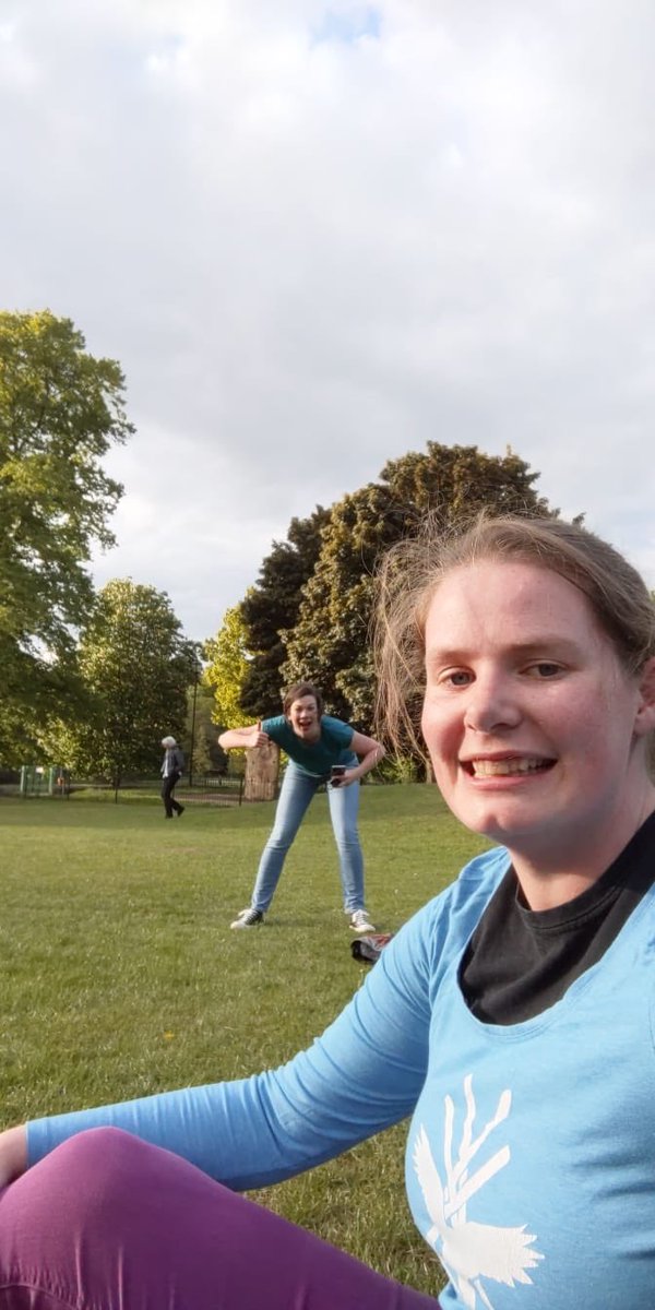 LeedsRapper's tweet image. Virtual @OssettBeercart has us social distance practising Celebration in the parks while we continue to catch up online. Do y’all remember practising in pubs? Wild times.