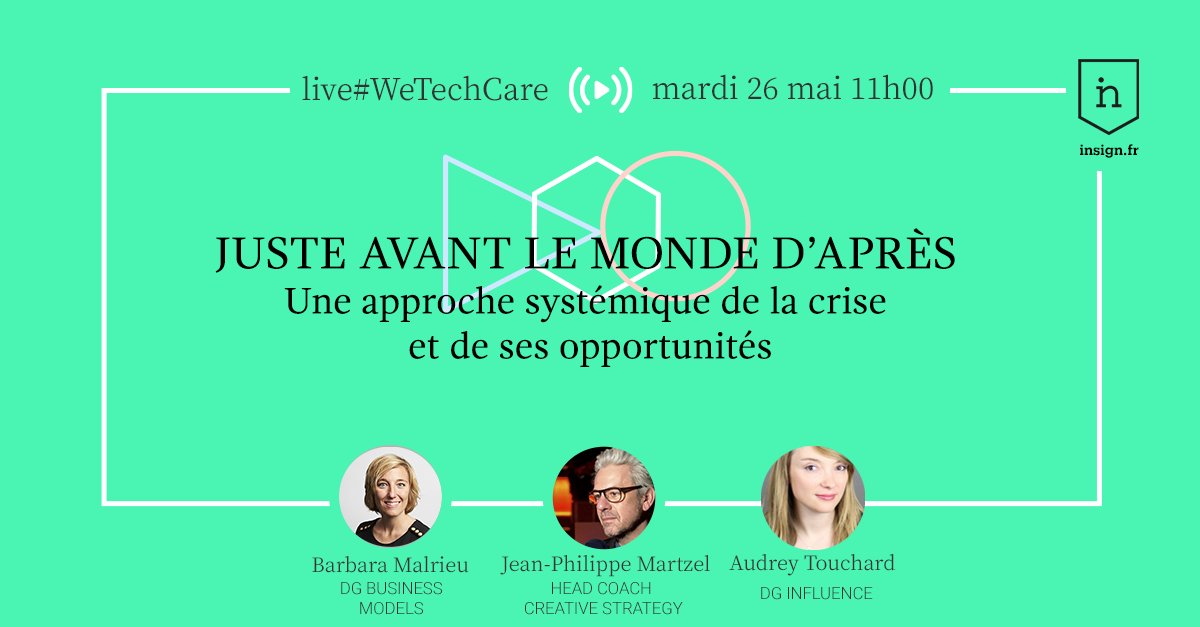 SMCFrance's tweet photo. Notre membre @Agence_Insign vous propose lors de son prochain webinar un regard croisé sur la crise et le monde d'après: analyse des données économiques, des comportements des consommateurs, des pouvoirs publics et des médias...RDV le 26 mai!
Inscription: https://t.co/xPeI7I5KH9 https://t.co/lFRgRopMEX