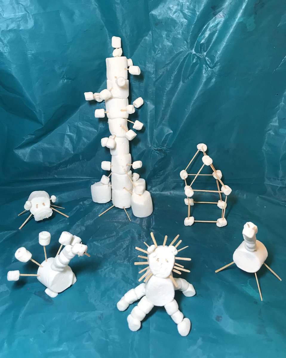 FineArtsatPV's tweet photo. Sculpt animals, architecture, and abstract art with marshmallows and toothpicks!    #pvlionpride             https://t.co/POGFVhrTjx https://t.co/UlNLK5DsKa
