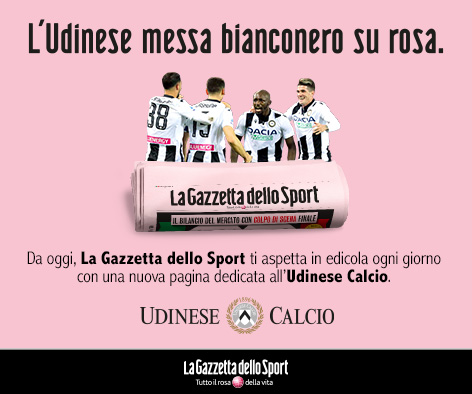 Da oggi c’è una pagina dedicata a #UdineseCalcio su <a href="/Gazzetta_it/">La Gazzetta dello Sport</a> 🤩
Interviste, approfondimenti e curiosità dall’Universo Udinese⚪️⚫️ l’appuntamento con la passione bianconera è in edicola ogni giorno sulla “Rosea”
