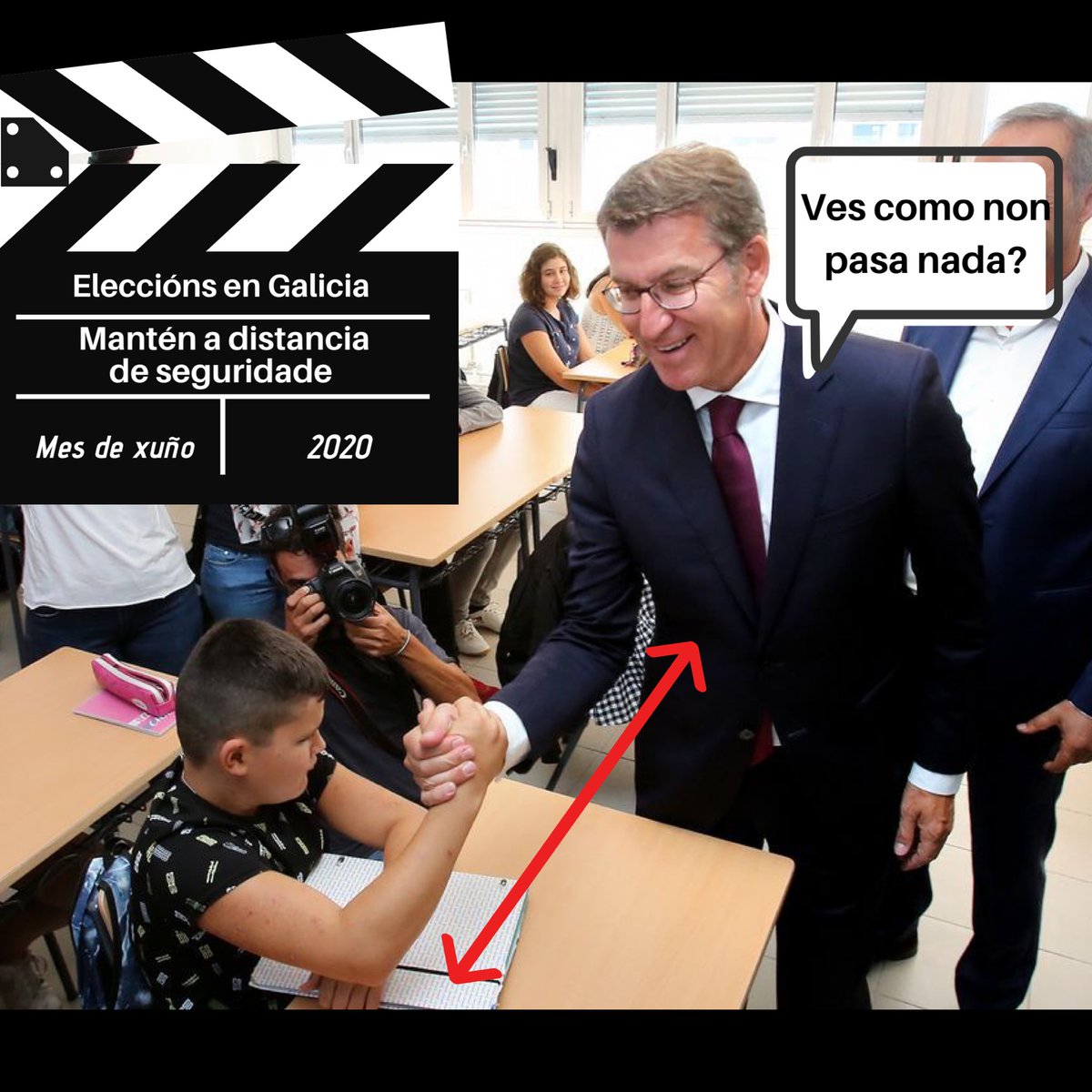 hervesmar's tweet photo. @Farodevigo ‼️‼️‼️Cando a normalidade depende das eleccións e o goberno se empeña en facer ver que non pasa nada! 🙈🤷🏻‍♀️😷
- #OPOñomeaestaOPO
- #XuntaResponsable
- #opoñomeaestaVOLTA
@feijoogalicia @xunta @sarcarreira @lavozdegalicia @elcorreogallego @Farodevigo https://t.co/FO30LtQNQP
