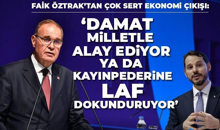 CHP'li Öztrak'tan Albayrak'a çok sert sözler: Ya milletle alay ediyor, ya da kayın pederine laf dokunduruyor  cumhuriyet.com.tr/haber/chpli-oz…