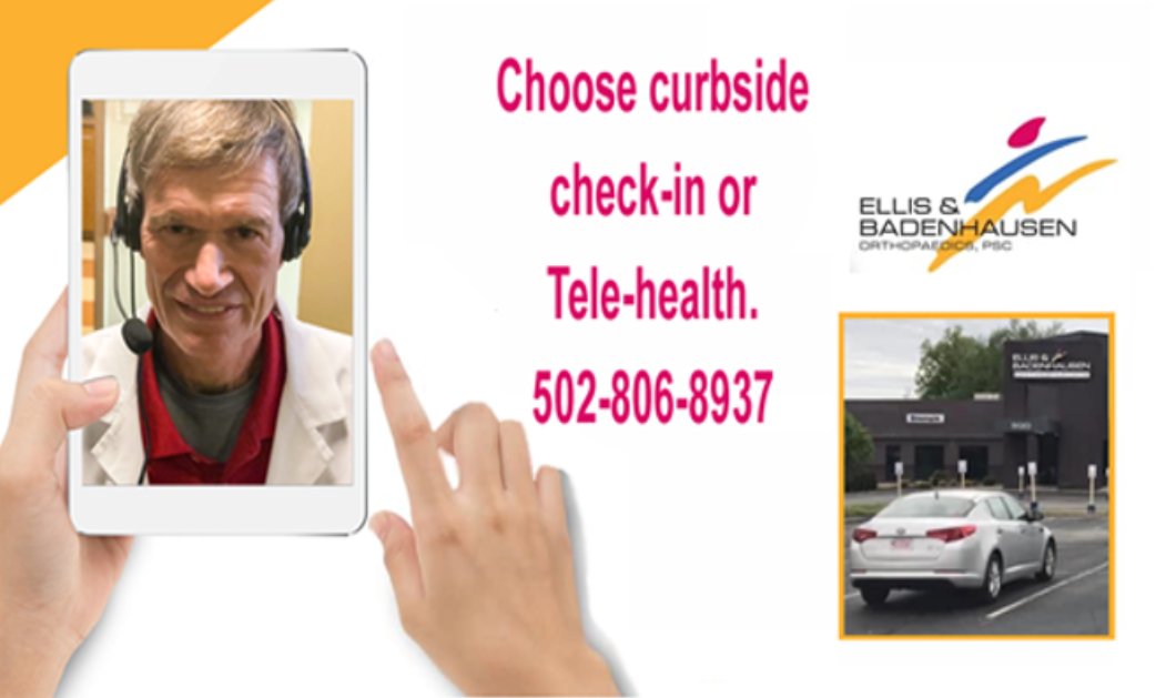 eandb_ortho's tweet photo. Let us know how we can help you with any orthopedic needs.  You have 2 ways you can work with our doctors.  Your health and safety is our top concern. https://t.co/rgJzKxLIRO