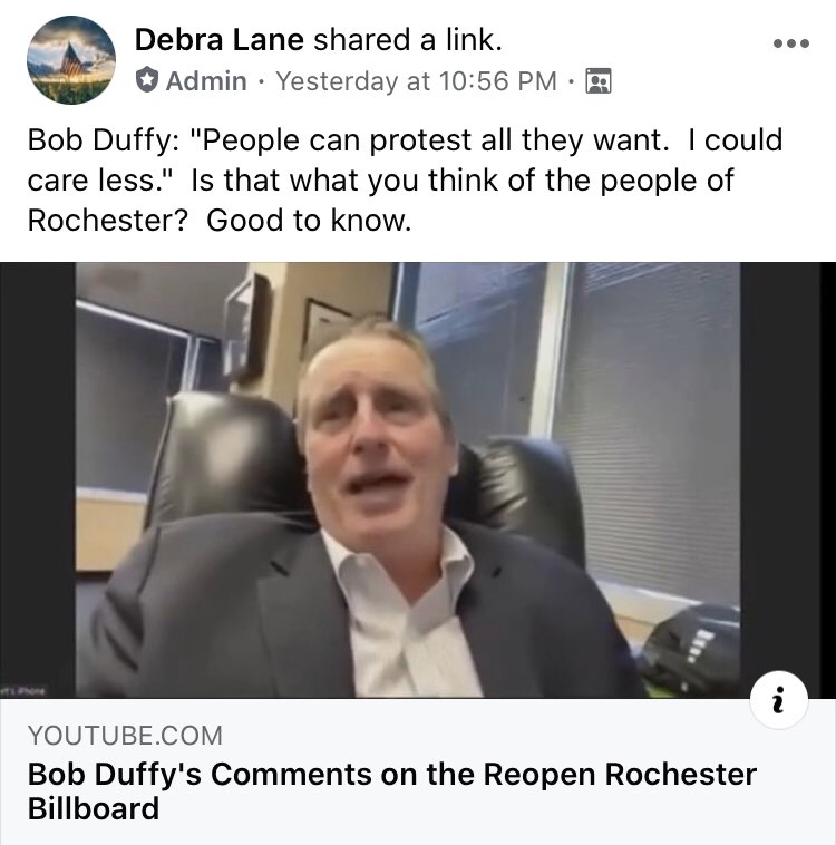 ShannonJoyRadio's tweet photo. So @BobDuffyROC could ‘care less’ about the people of Rochester? The lives and businesses that have been destroyed?
This becomes more evident every day that passes as we continue to be mired in #Lockdown
He works for Cuomo - not for us.
#ROC #RestartROC #OPENNY https://t.co/C7zYMT6yy7