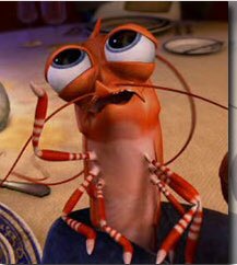 hyungwon as horace the shrimp aka best character in the movie.