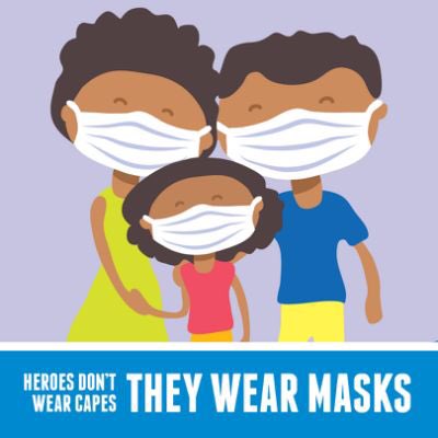 BoldenNurse's tweet photo. #GISDAlwaysConnected #GISDWellnessWednesday @GISDhealth @Handley_Panther @gisdwellness 
EVERYONE can be a hero! Wear a mask! https://t.co/mggP6amPXn