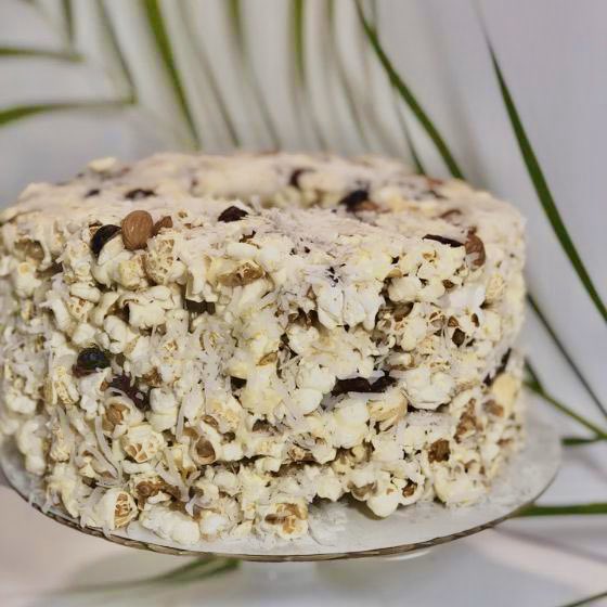 PoppedPassion's tweet photo. Travel to the tropics with our Crazy for Coconut Gourmet Popcorn Cake 😋 https://t.co/b2GYi7zsZr