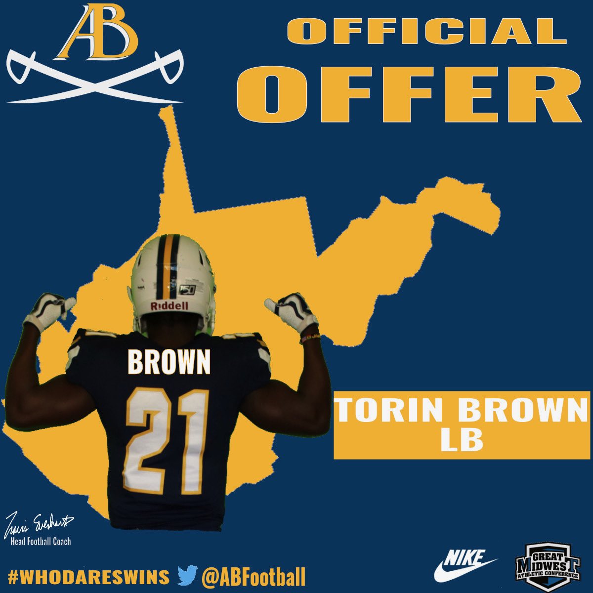 torinb16's tweet image. Blessed to receive my first offer from Alderson Broaddus University @ABFootball