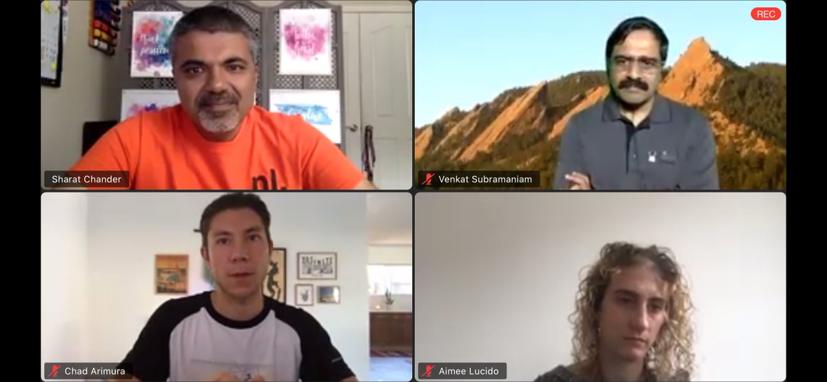 ameliaeiras's tweet photo. The #MovedbyJava panel with 8 individuals
@venkat_s @trisha_gee @AimeeLucido @mreinhold @gsaab
@chadarimura @BrianGoetz & @Sharat_Chander candidly #walkingTHEtalk and discussing #Java topics is pretty FUN Kudos to each one of you for #sharingIScaring! We R #StrongJavaCommunity https://t.co/sIWoeRZuHy