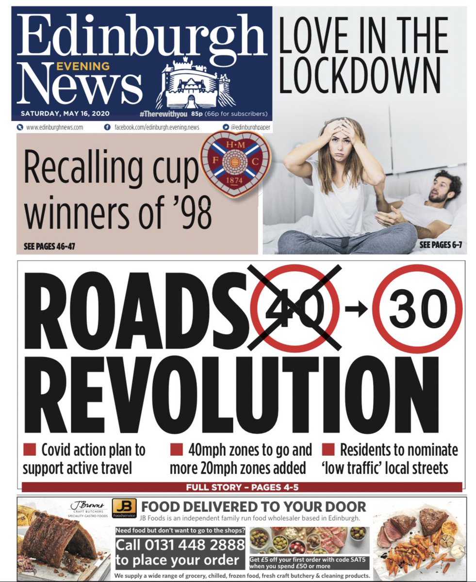 Did you see us in the Edinburgh Evening News on Saturday? We’ll be featured on their front cover for the next three Fridays if you would like to pick up a copy and get an exclusive deal... 

#HomeDelivery #SupportLocal #EdinburghEveningNews #Edinburgh #Scotland