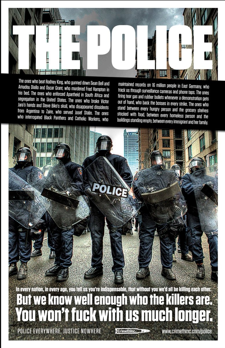 RathaaKalhu's tweet photo. The Police [by crimethInc] https://t.co/chSTFGTdMq