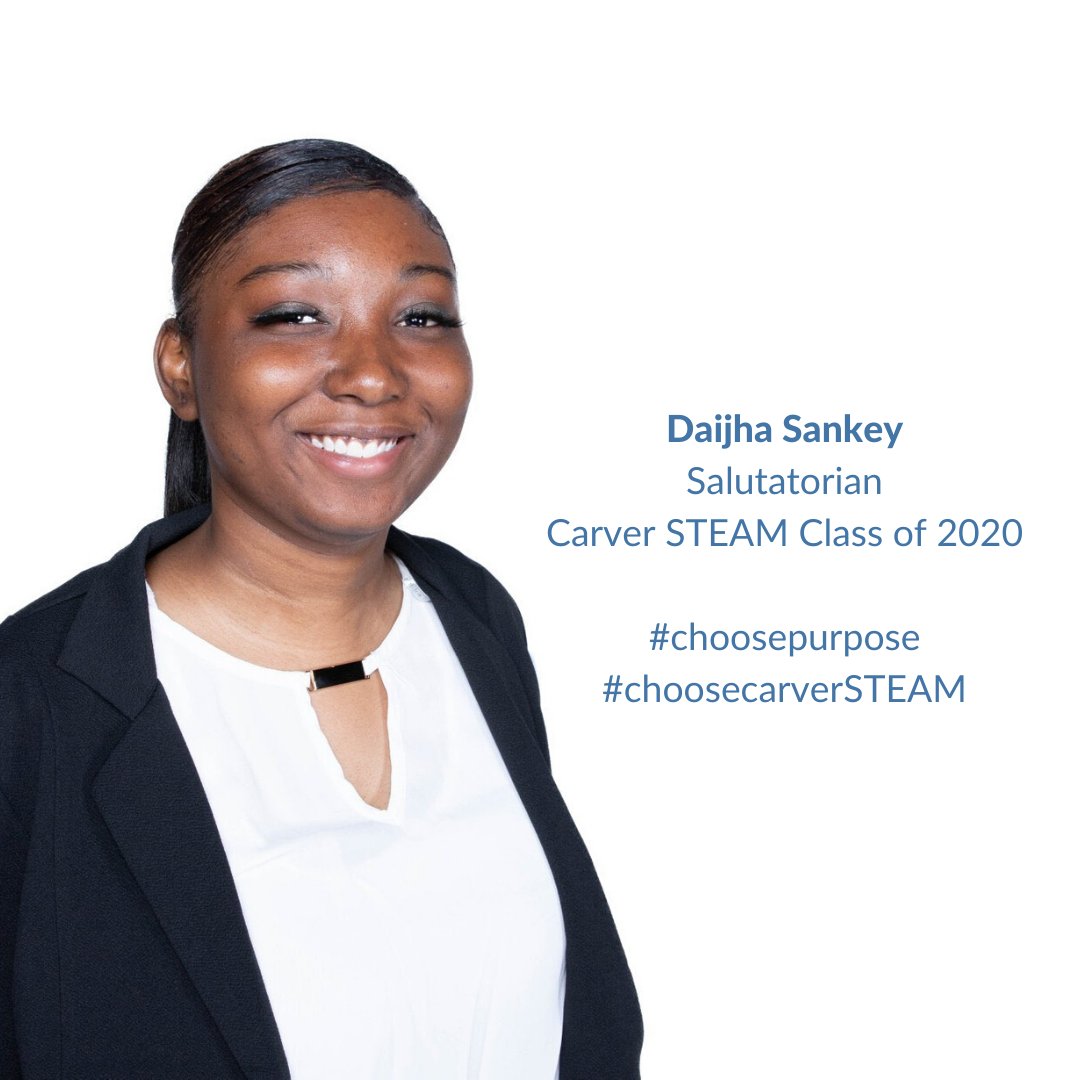 "I #choosepurpose because I don't think there is any other place that would provide a student with as much support and opportunity that Carver STEAM can. Everyone strives for students to be their best possible selves and be successful people once they leave Carver." <a href="/carverpbsa/">Carver STEAM PBSA</a>