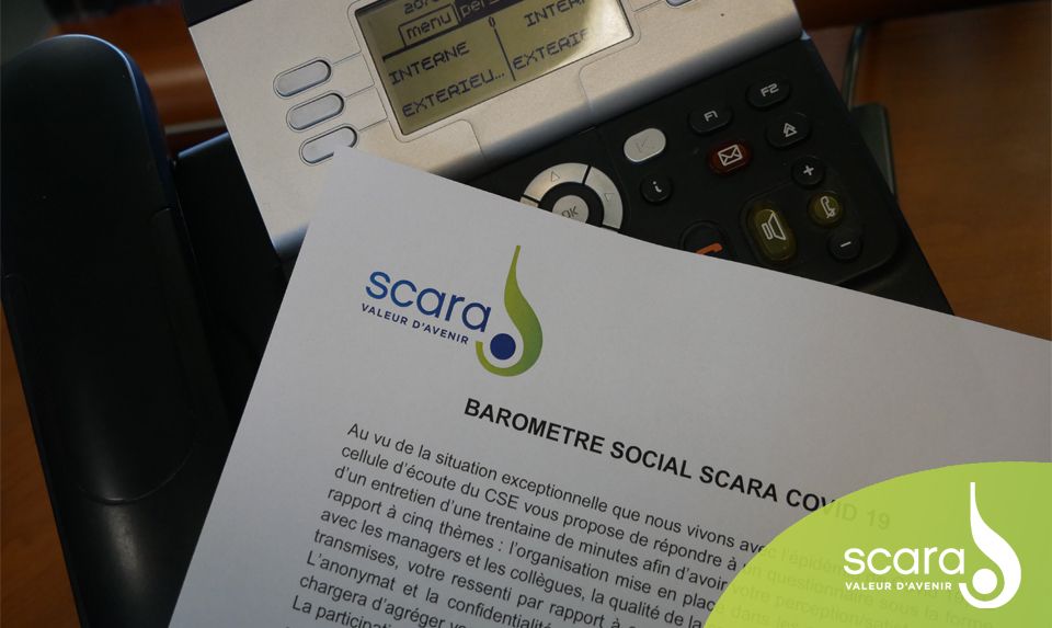 Afin d’avoir la perception et le ressenti des collaborateurs par rapport au Covid 19, la cellule d’écoute Scara a organisé des entretiens téléphoniques auprès de chaque collaborateur. Chacun a ainsi pu s’exprimer librement et le taux de participation a été de 85%. <a href="/scaracoop/">Scara</a>