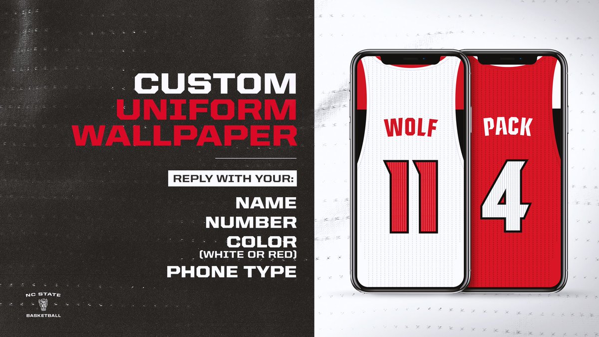 📱Custom Uniform Wallpaper!

Reply with the your info and we’ll make as many as we can! #WallpaperWednesday