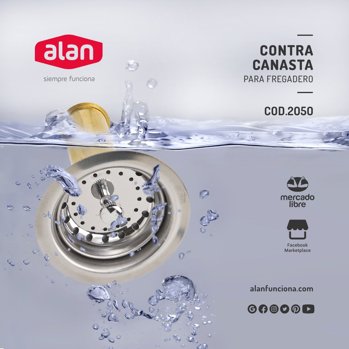 AlanFunciona's tweet photo. Evita que se tape tu fregadero. Nuestras contracanastas están listas para detener todo. ¿Ya las conoces?

Son las que #SiempreFuncionan https://t.co/NJBCgdklUo