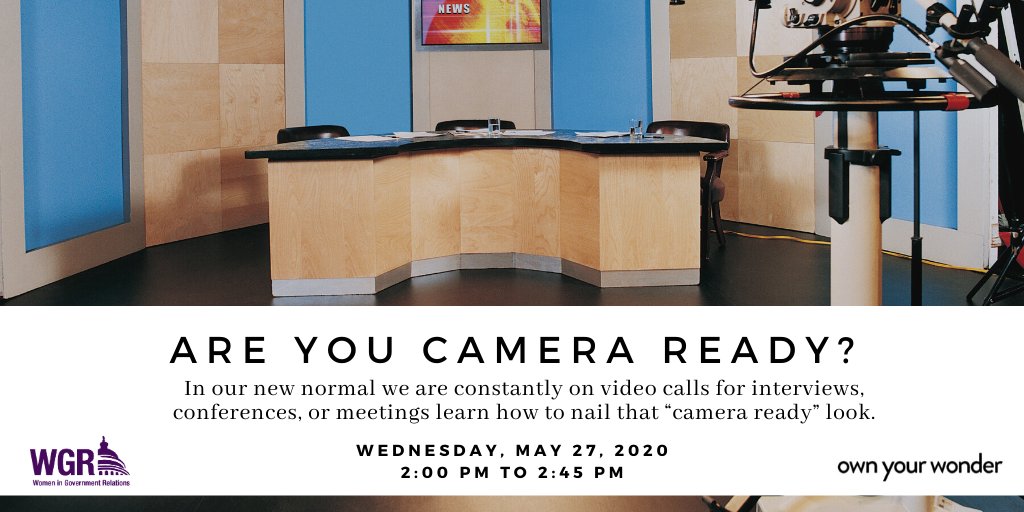The only thing you need to is the makeup you already own, join <a href="/WGRDC/">Women in Government Relations</a> <a href="/own_your_wonder/">Own Your Wonder</a> to learn how to look confident and pitch-perfect on your next zoom video bit.ly/2WWjmJL