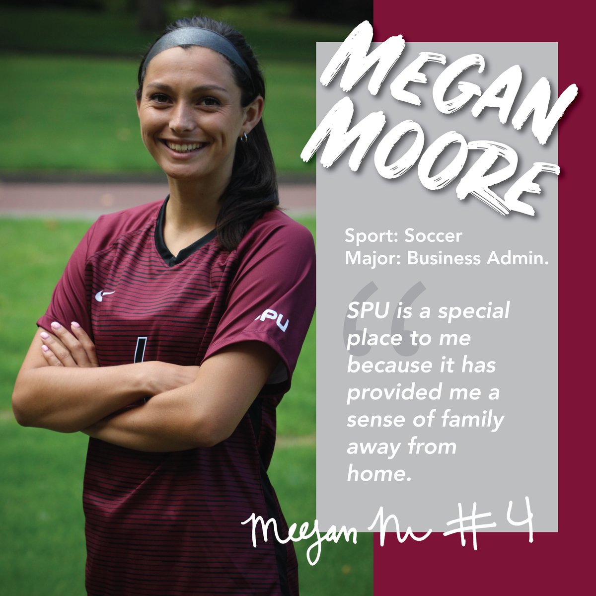 🎓SENIOR SPOTLIGHT: <a href="/mmoore18/">Marisa Moore</a> | Midfielder from Santa Rosa, CA 
<a href="/spuwomenssoccer/">SPU Women's Soccer</a>