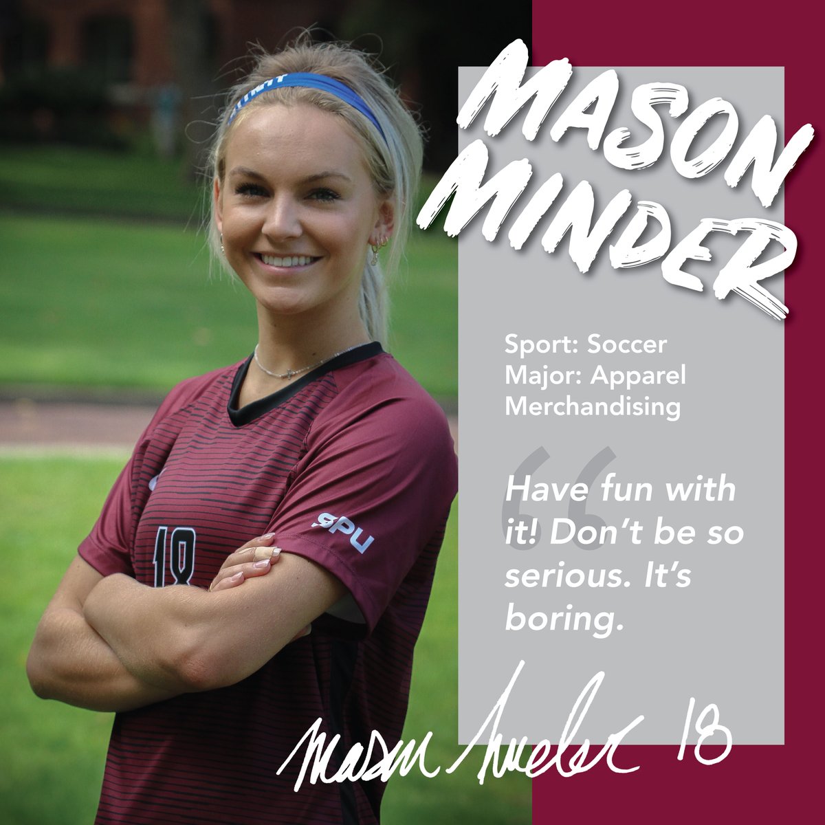 🎓SENIOR SPOTLIGHT: @maseydane | Defender from Camas, WA 
<a href="/spuwomenssoccer/">SPU Women's Soccer</a>