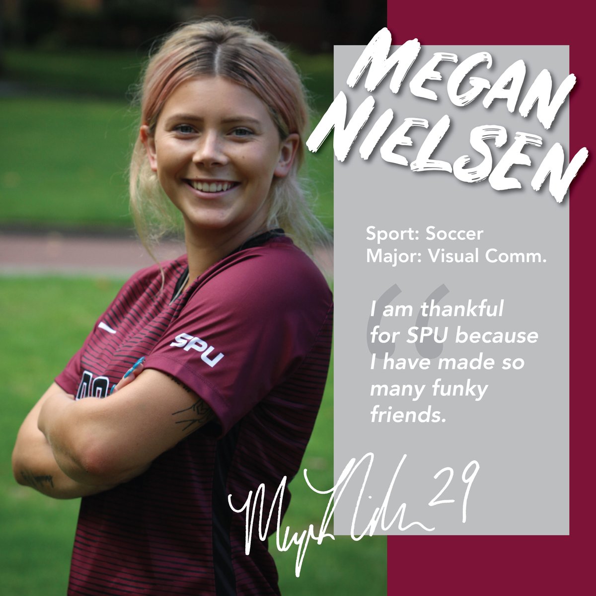 🎓SENIOR SPOTLIGHT: <a href="/yerawizardmeg/">Meghan Cabell</a> | Defender from Des Moines, WA 
<a href="/spuwomenssoccer/">SPU Women's Soccer</a>