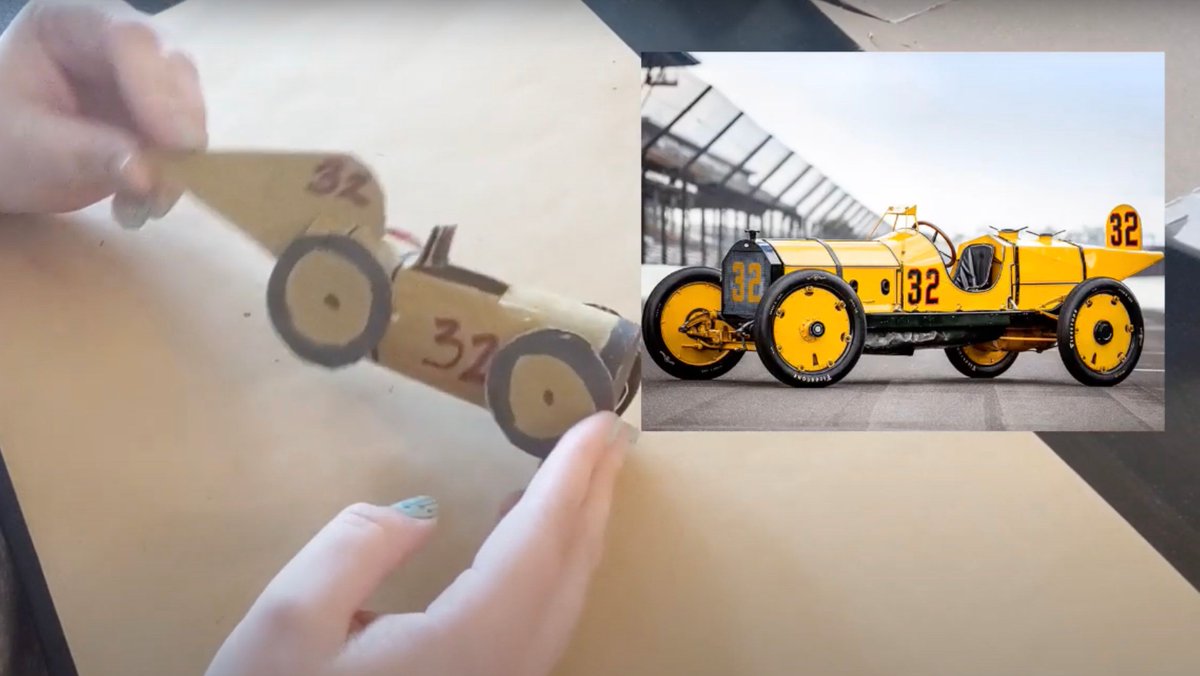 Make a Marmon Wasp OR conduct a rubber band experiment from home with a little help from our friends at the <a href="/IMSMuseum/">IMS Museum 🏁</a>! 

See the at-home crafts they put together this virtual Community Day! 

Full Details: bit.ly/36ir5Xa