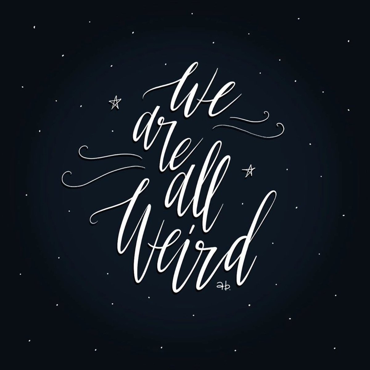 StratifiCreativ's tweet photo. Who's with us? π€
Gorgeous handlettering by @abeanpole who is weird just like us π
#creative #WackyWednesday #handlettering #LostPearlCreative #art #graphicdesigner #illustration #artwork #typography #instagood #love #follow https://t.co/jOXBi6fiVY
