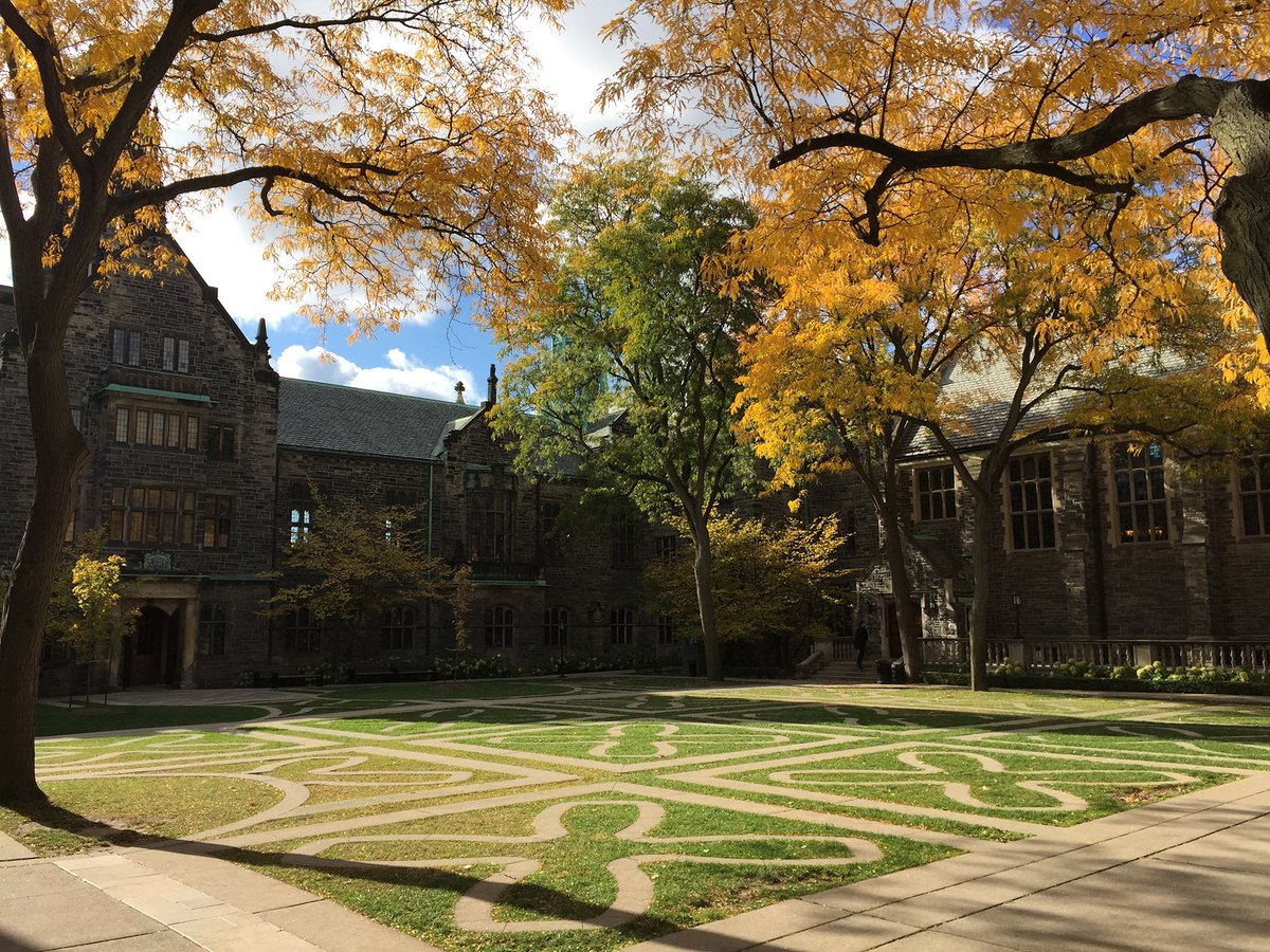 Trinity_College's tweet photo. #SpecialSpacesatTrinity takes you to our beautiful Trinity Quad through the seasons ☀️🍂❄️🌷
ICYMI: We have urban beehives🐝on Henderson Tower above the #TrinityQuad! #WorldBeeDay2020 https://t.co/KUtdaG3FDD