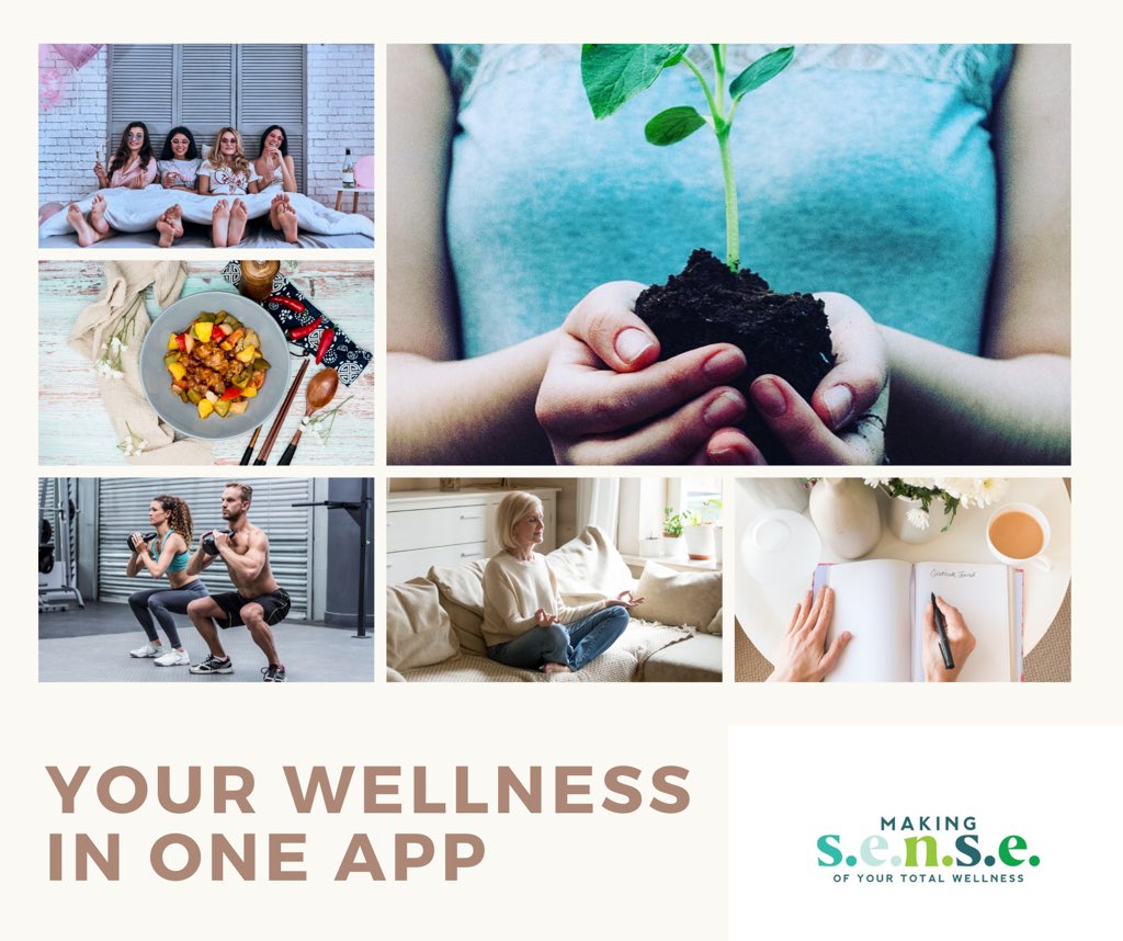 makingsenseapp's tweet photo. Finally, a wellness app that has it all: series for brain health, gut health, physical fitness, social health, sleep , and spiritual health .  Making s.e.n.s.e. Coming Soon  DM for details https://t.co/g6wYakNlxF