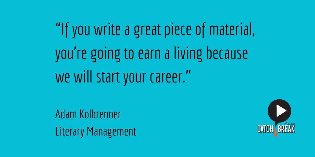 CatchABreakPod's tweet photo. Adam Kolbrenner shares his experience as a manager with writing and buying stories! Listen to EP 207 here: https://t.co/e4eeZLX8L6β
#catchabreakpodcast #motivation #podcast #writer #entertainmentindustry #filmproduction #work #quotes #jobinspo #literary #film #literary https://t.co/zvfs7pe7l3