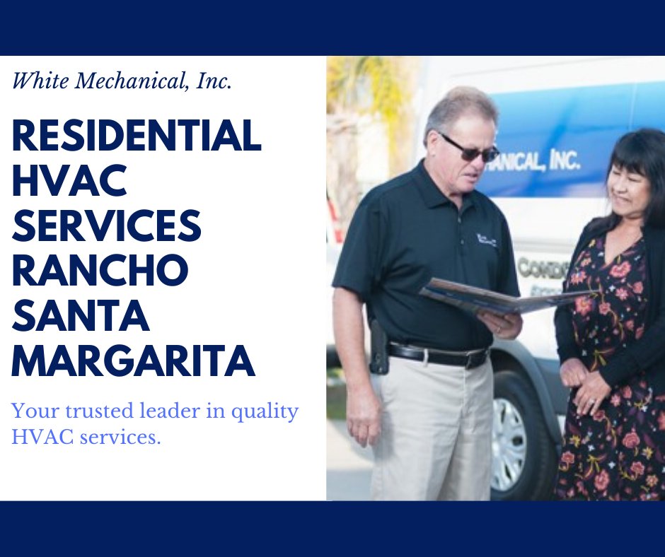 At White Mechanical, Inc. we want you to experience the comfort of the best-in-class residential heating and air conditioning services in Rancho Santa Margarita, all year round! Call us today at 949-716-8379!
whitemechanical.com/residential-hv…
#hvacservice  #hvacresidential