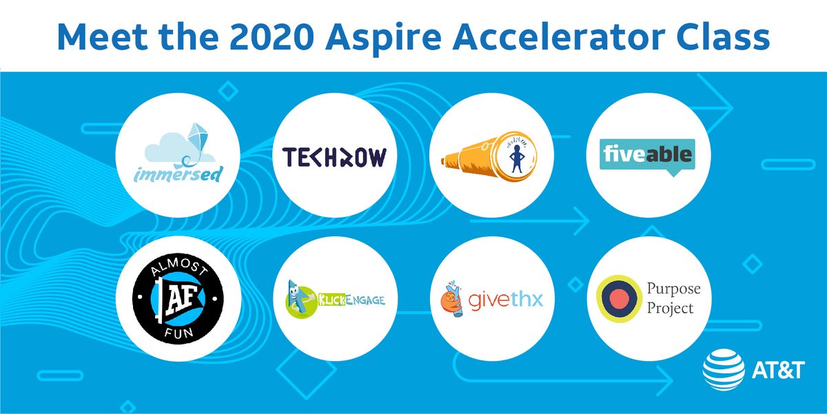 Congratulations to the 2020 class of the #ATTAspireAccelerator Skills Building Challenge! We can't wait to see the impact you'll make during this unprecedented moment in #education 💪  about.att.com/newsroom/2020/…