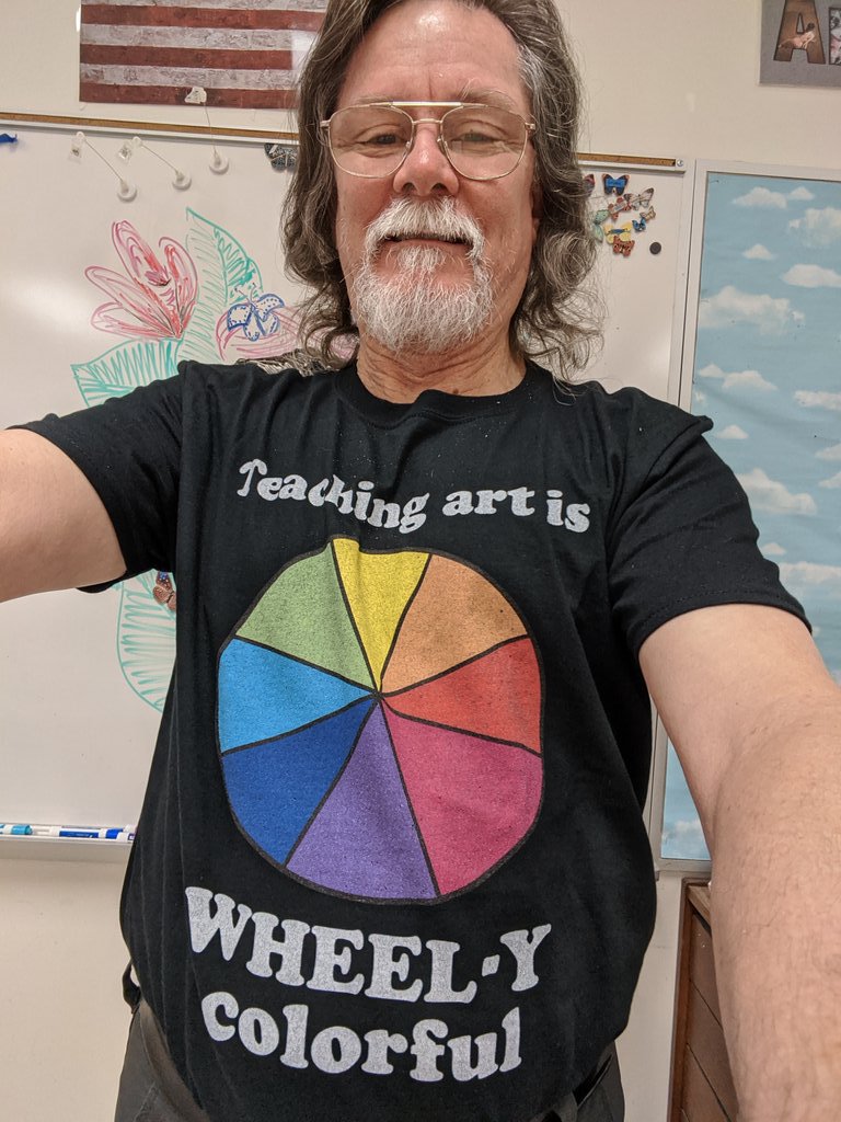 wneagle's tweet photo. Thanks to a student @SedgeGardenES I have a new favorite shirt to wear.  I'm gonna be smiling all day thinking about the note that came with it.  #blessedtobeateacher https://t.co/LHcyDNwcI5