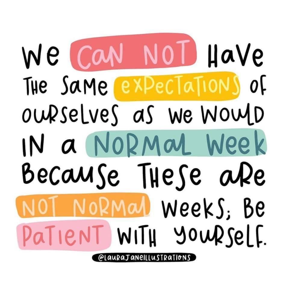 Try your best and give yourself grace, that’s all we can do during such trying times. Keep up the hard work, Texans! <a href="/SamRayburn_HS/">Sam Rayburn High School</a>