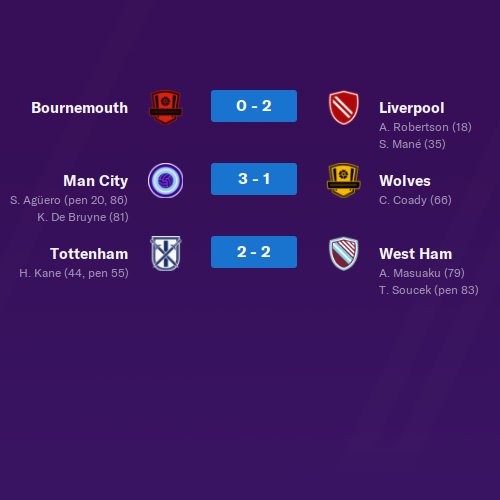 Round 3 of the Premier League complete and here are the results. BIG win for Chelsea. Spurs with three draws from three games...