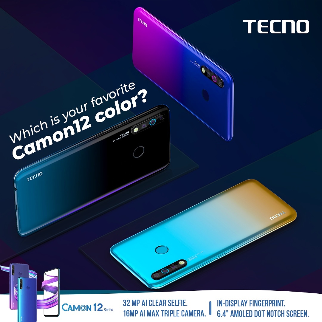 TECNOMobileRW's tweet photo. We know you love Camon12, but which color is your favorite?
A. Dawn Blue
B. Dark Jade
C. Sky Cyan
#TecnoMobileRw #ExpectMore #Camon12 https://t.co/dewOYRXqH1