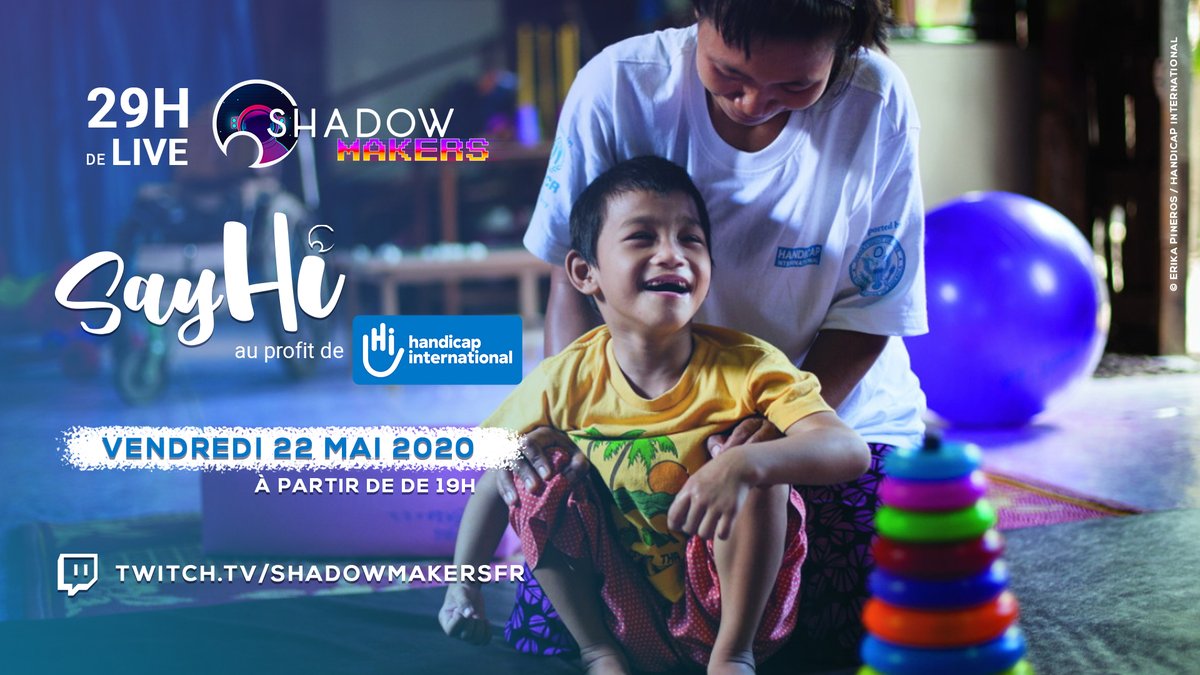 HI_france's tweet photo. 🕹️ A partir de vendredi : 29h de stream solidaire sur la #MakersTV des @ShadowMakersFR pour soutenir nos actions dans le monde auprès des plus vulnérables.
⏱️ Rdv à 19h sur https://t.co/ChEIqelqNv https://t.co/nb3lHlasm3