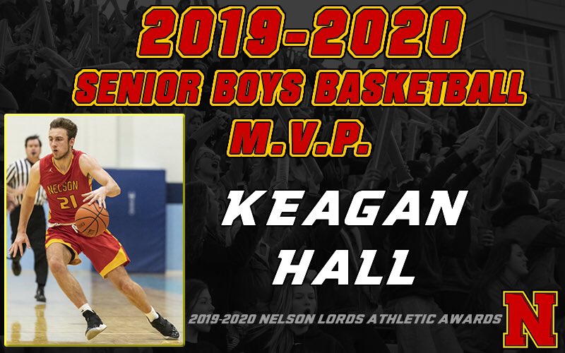 NelsonLords's tweet photo. Congratulations to our Boys Basketball Award winners!! 
🏀SR MVP - Keagan Hall
🏀SR C.A. - Joshua Demers
🏀JR MVP - Aidan Symons
🏀JR C.A. - Ben Walker
#NelsonAthleticBanquet2020🏆 https://t.co/DGJeVDvdX3