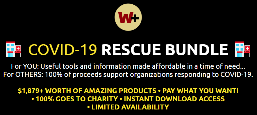 Pay what you can and 100% goes to Covid-19 relief! 

Almost 2k worth of amazing #HomeBusiness digital products to take your #digitalbusiness to a whole new level!

bit.ly/2YgMwFI
