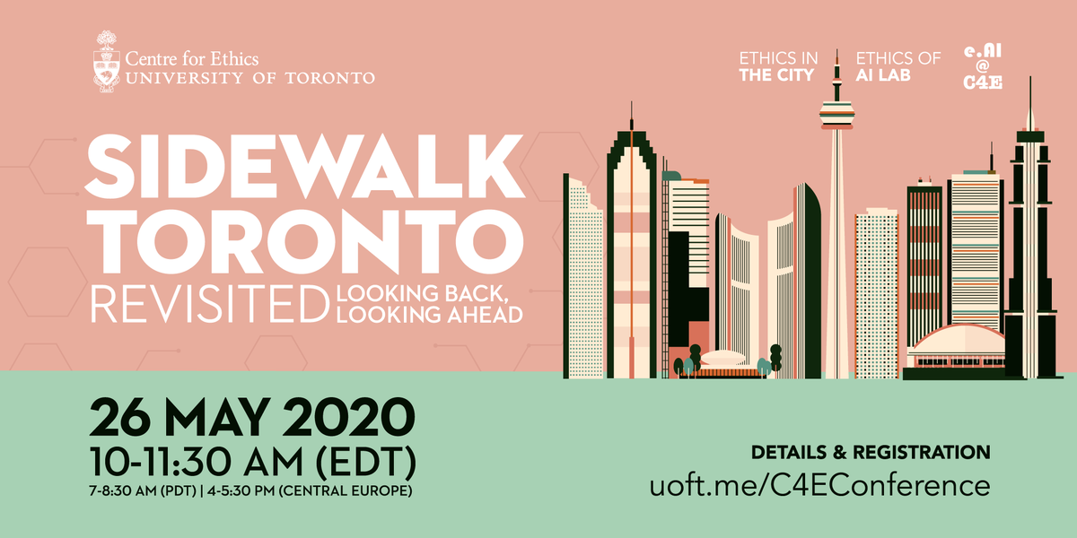 UofTEthics's tweet photo. ๐ Next Tuesday, May 26: Sidewalk Toronto Revisited: What Happened? What's Next?
๐ livestream: https://t.co/b8I25Zawaj
๐ info & register: https://t.co/KiGhbN10qA
@UofTCities @USPUofT @UofTCompSci @uoftengineering @CrimSL_TO @rotmanschool @ManagementUTM @Spacing
@UofTNews https://t.co/KMy1qGjezN