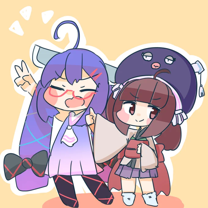 #1年間で絵が上達してるか見てみましょう
うなたんときりぴ 