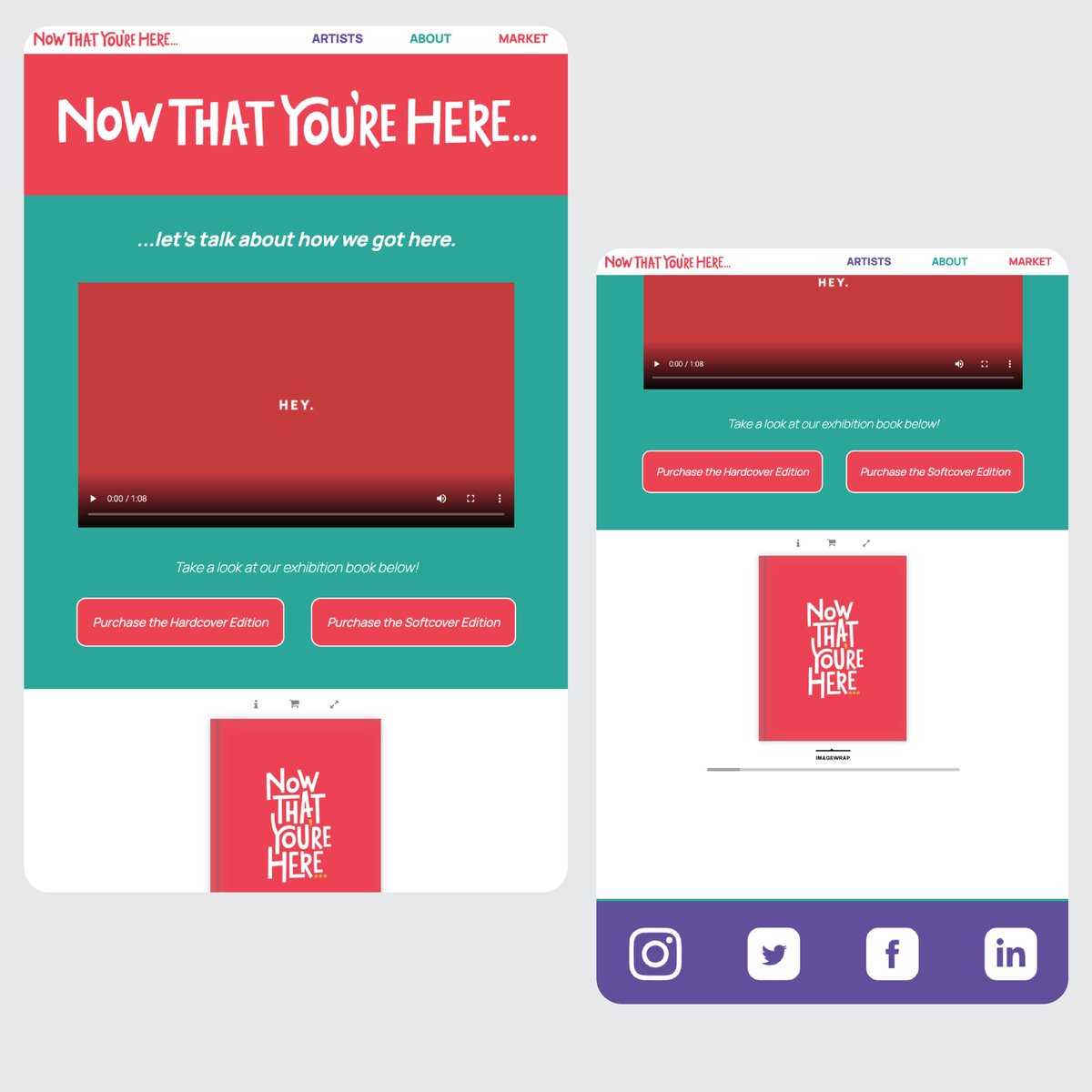 HannahWaltz03's tweet photo. I teamed up with my professor to hand code a website that would replace my classmates and I’s in person gallery art show to commemorate our four years at Taylor. If you haven’t yet, take a look at https://t.co/zivLhvugBd ! We’d love to “see” you there 🤩 https://t.co/vR7PsrNLMG