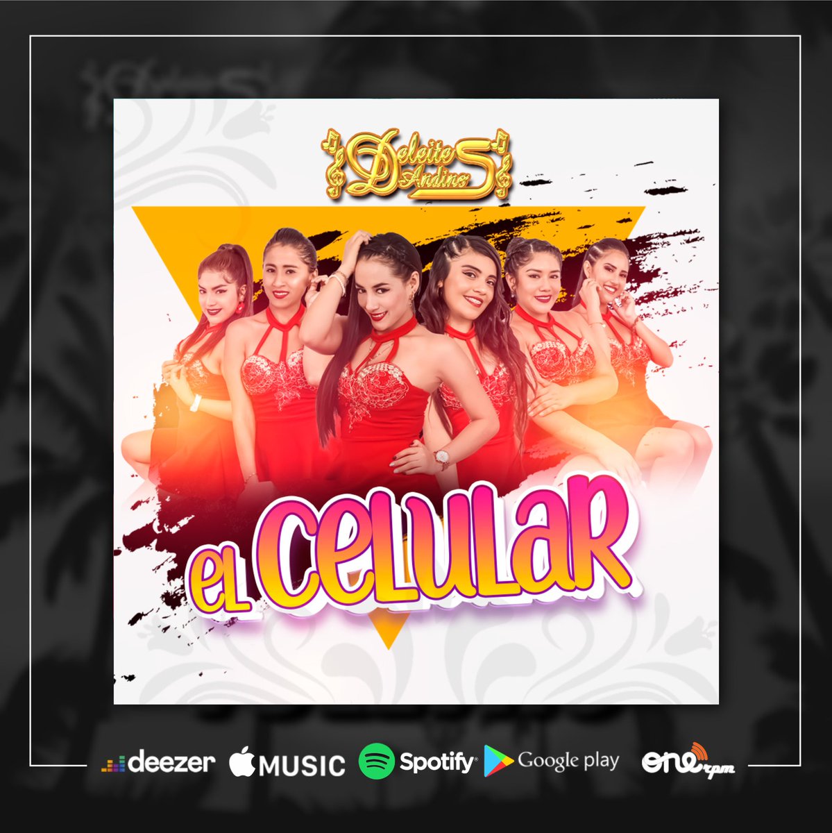 DeLeitesAnDinos's tweet photo. Álbum ¡#ElCelular!!⭐
Disponible en todas plataformas digitales, elije tu Preferida.
👉 https://t.co/rNbHPhVYB9
#DeleitesAndinos #CumbiaSanjuanera❤
@ONErpm @SpotifyLATAM @Deezer @AppleMusic.
#onerpm #deezer #spotify #applemusic https://t.co/E58oI7JVwg