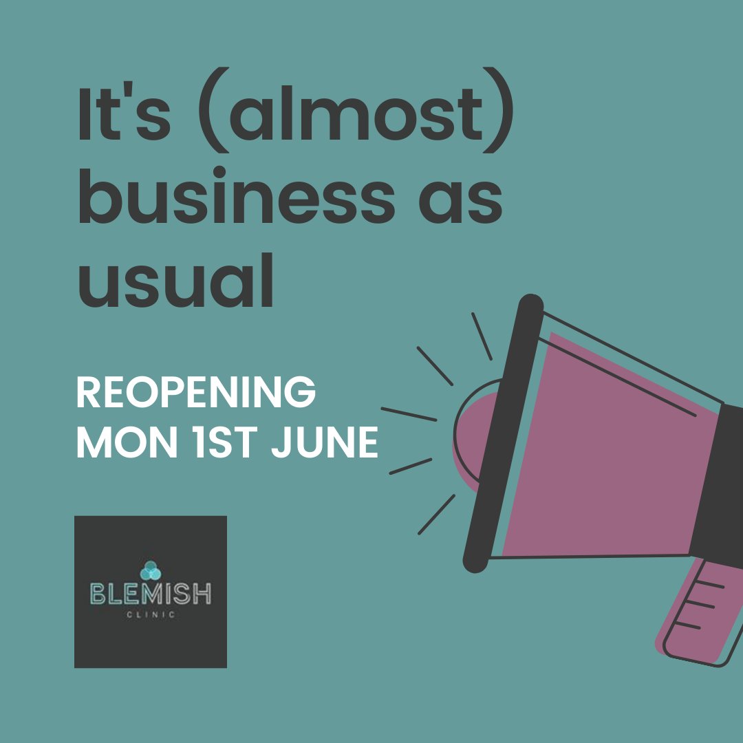 📣 All the staff at Blemish Clinic are working hard behind the scenes to be able to safely open our Edenfield clinic again on Mon 1st June. 

👉 To help us prepare could you please complete this survey:
us9.list-manage.com/survey?u=ca4f3…