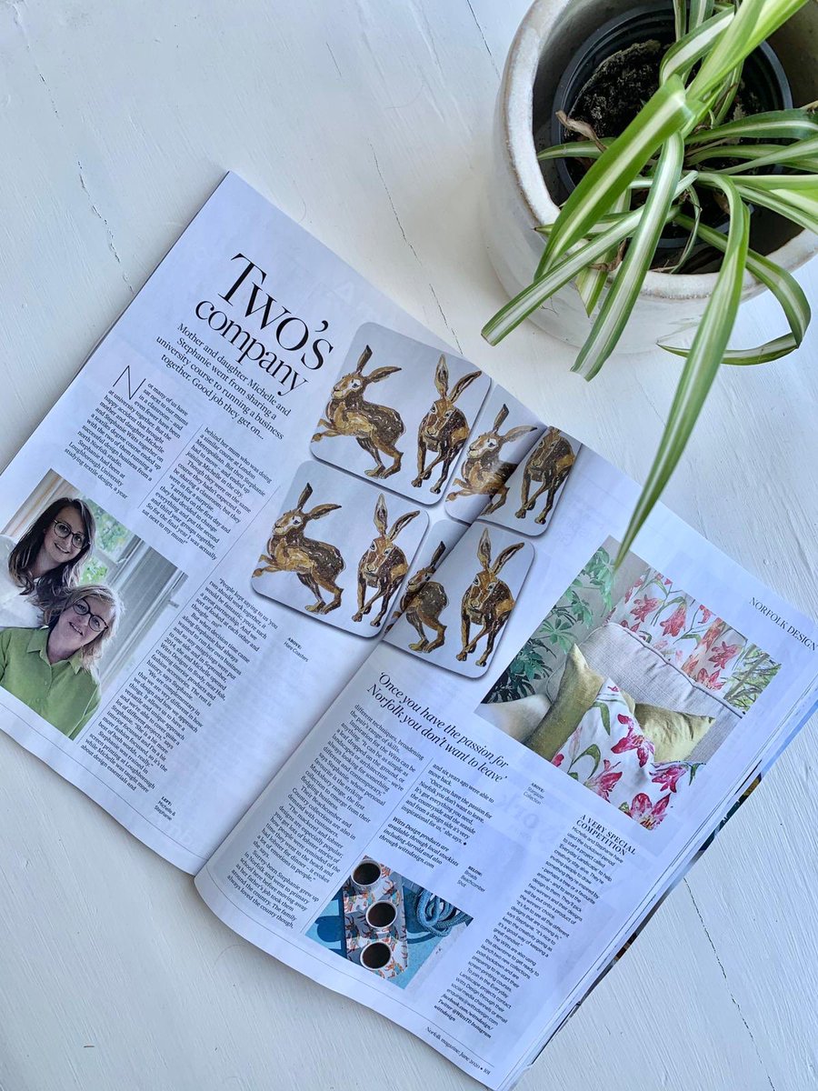 WittsDesign's tweet photo. Wow! 💝

Thank you so much to @NorfolkMagazine for our feature - excited is an understatement! 📰

We can confirm we get on with each other, promise... 🤣 https://t.co/h7WUEoqono