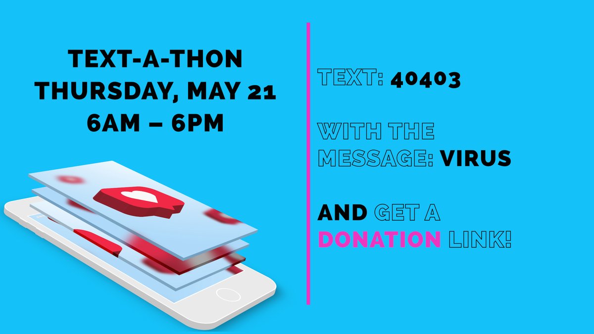 WFMY's tweet photo. Send a text and help your neighbor! Join WFMY and the Greensboro Virus Relief Taskforce as we work to raise $1M tomorrow for COVID-19 relief in our community! https://t.co/9si7UwDYZ8 #Textathon #COVID19ReliefFund #2cares #Community https://t.co/Zbv6IRMy4S