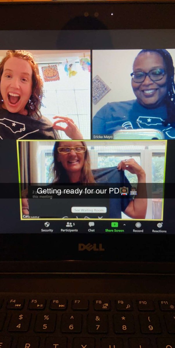 MsMayoIteachK's tweet photo. When you show up to facilitate a PD session and you all three are wearing the same shirt! #teamLakewood https://t.co/OKFZ5oROCc