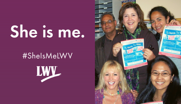 LWVC's tweet photo. We are celebrating 100 years of League work through the stories of our members as part of @LWV's #SheisMeLWV campaign. Staffer @EALESLIE sat down w/ a long-time member 2 talk about powering the vote in Spanish-speaking communities Meet Mony Flores-Bauer
https://t.co/v2jQocNGRW https://t.co/iuvSSp2cqi