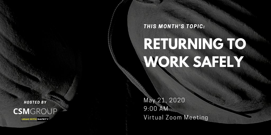 CSM_Group's tweet image. Don't forget: our virtual #SafetyRoundtable is tomorrow at 9:00 AM EDT.

If you haven't signed up for our roundtable communications but would like to participate, please email marketing@csmgroup.com to receive the meeting link.

#LeadWithSafety